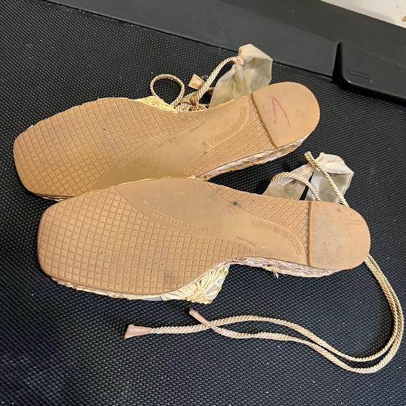 Stuart Weitzman Boho Tie Up Espadrilles Sandals Size 8.5 B - Picture 2 of 16